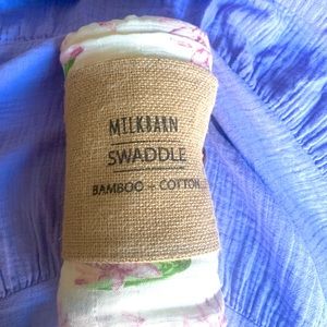 Brand New Water Lily Bamboo Muslin Swaddle Blanket